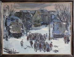 Winterlandschaft. 1984, Leinwand, Öl, 60x80 cm