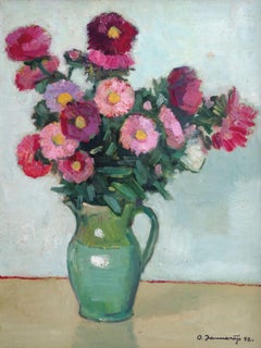 Vintage Autumn flowers. 1992, oil on cardboard, 65x50 cm