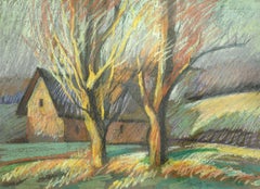 Autumn sunny day. 1993. Paper, pastel, 30x40 cm