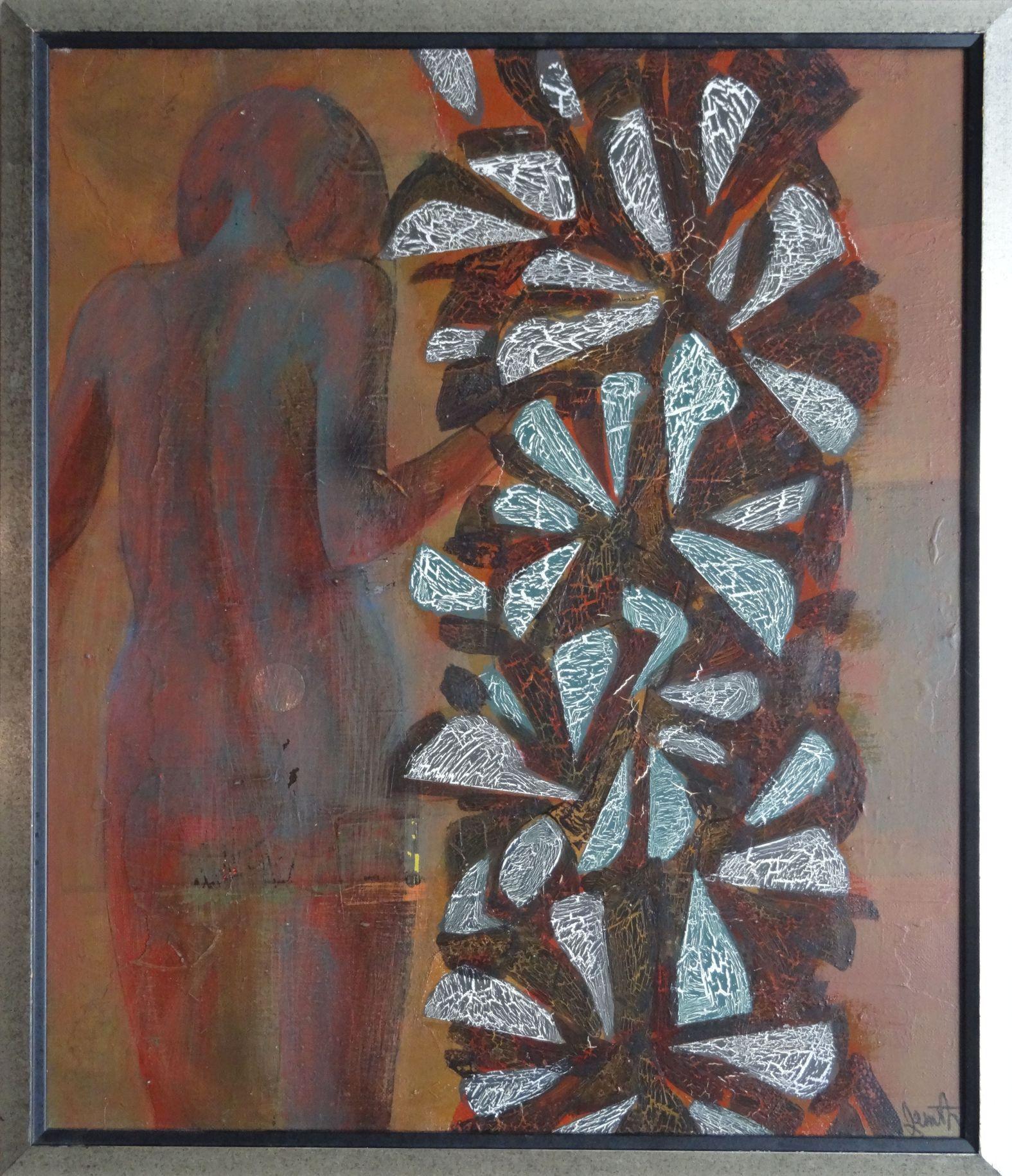 On leaving. 2003, huile sur toile, 79 x67 cm