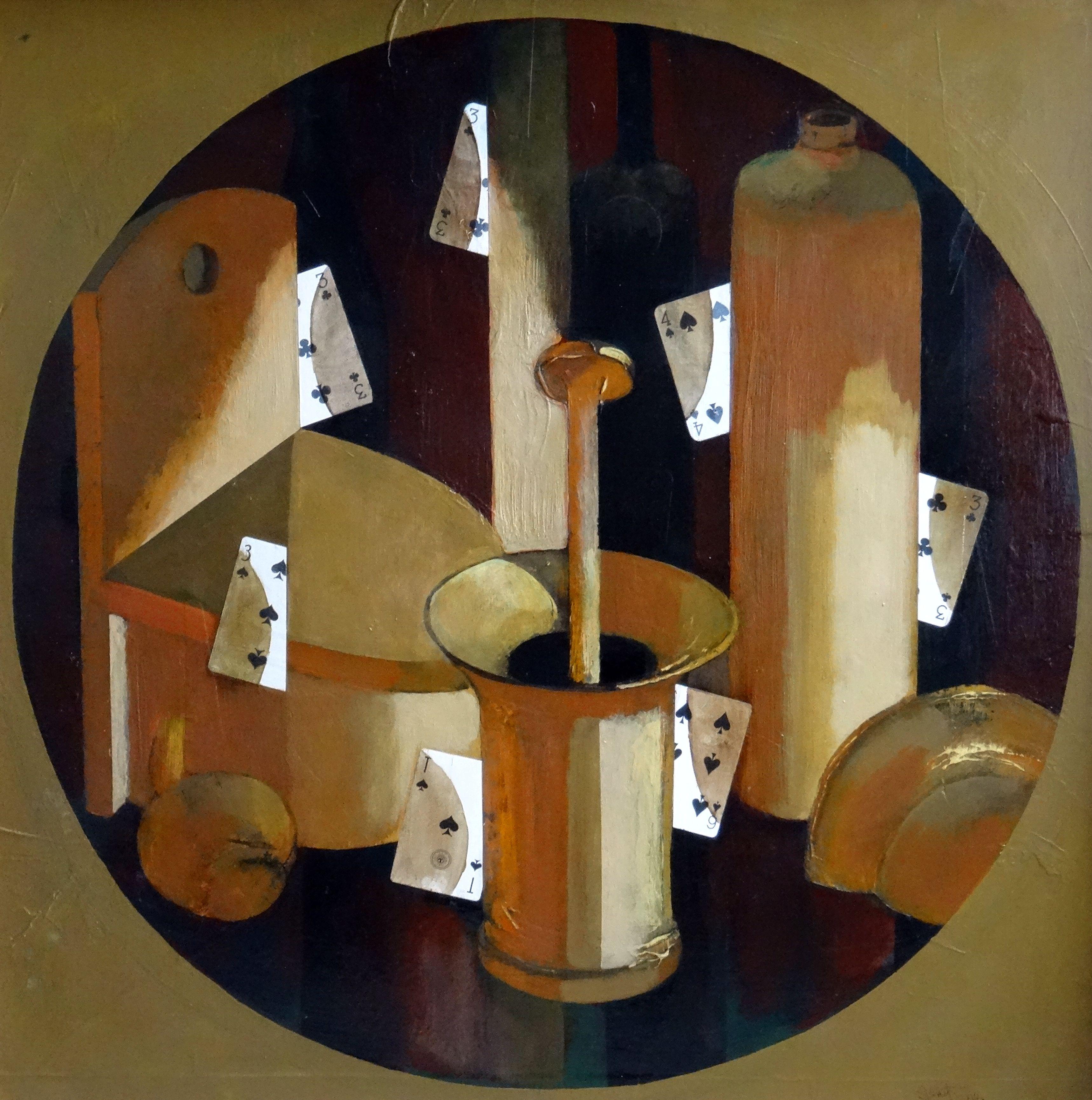 Naturaleza muerta. 2004, óleo sobre contrachapado, 70, 5 x 70, 5 cm