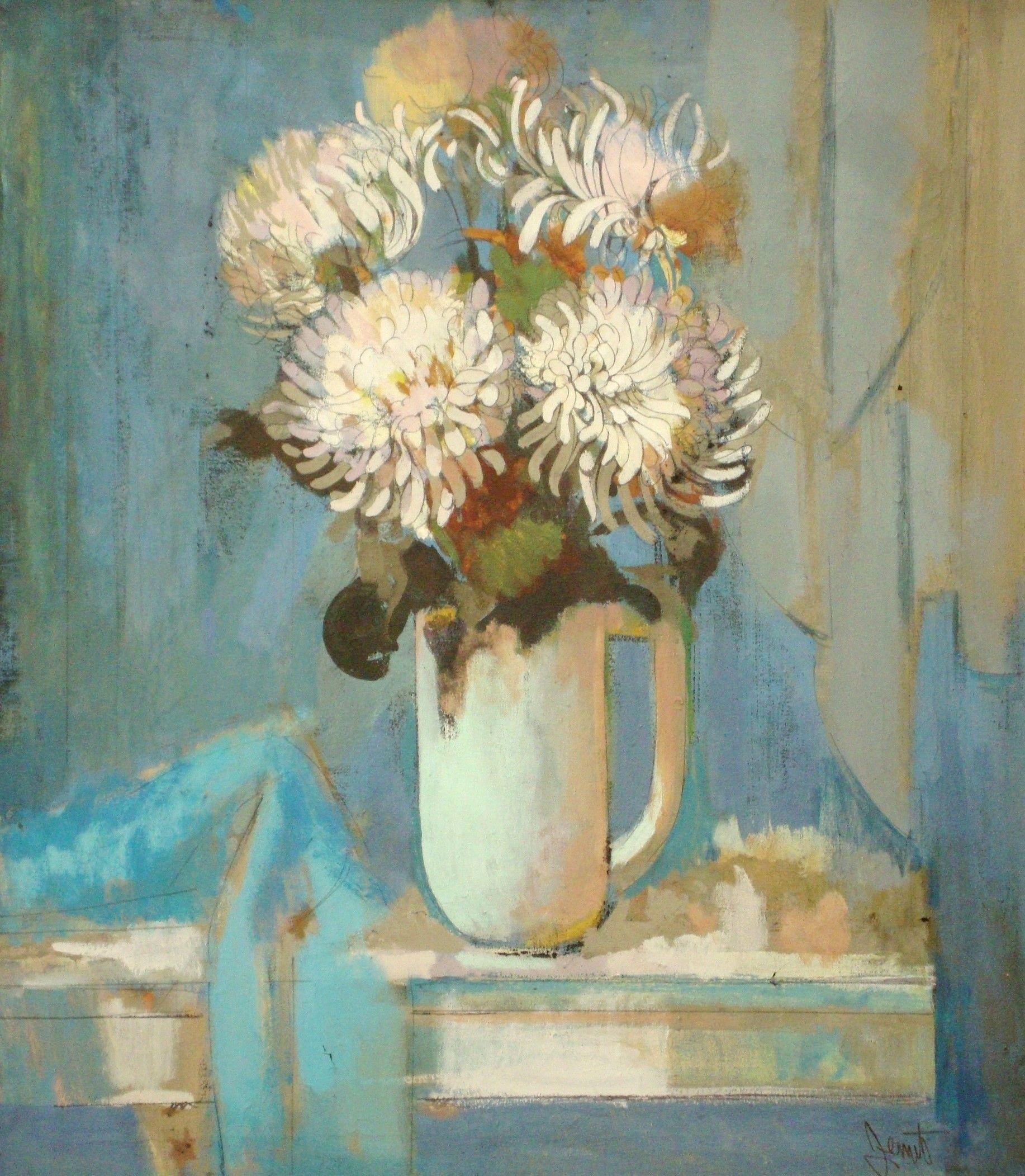 Flowers. 1990, oil on canvas, 92x81 cm