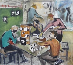 Young technicians. 1978, watercolor on paper, 25x28 cm