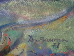 Autumn landscape. 1978. Paper, watercolor, 53x62 cm