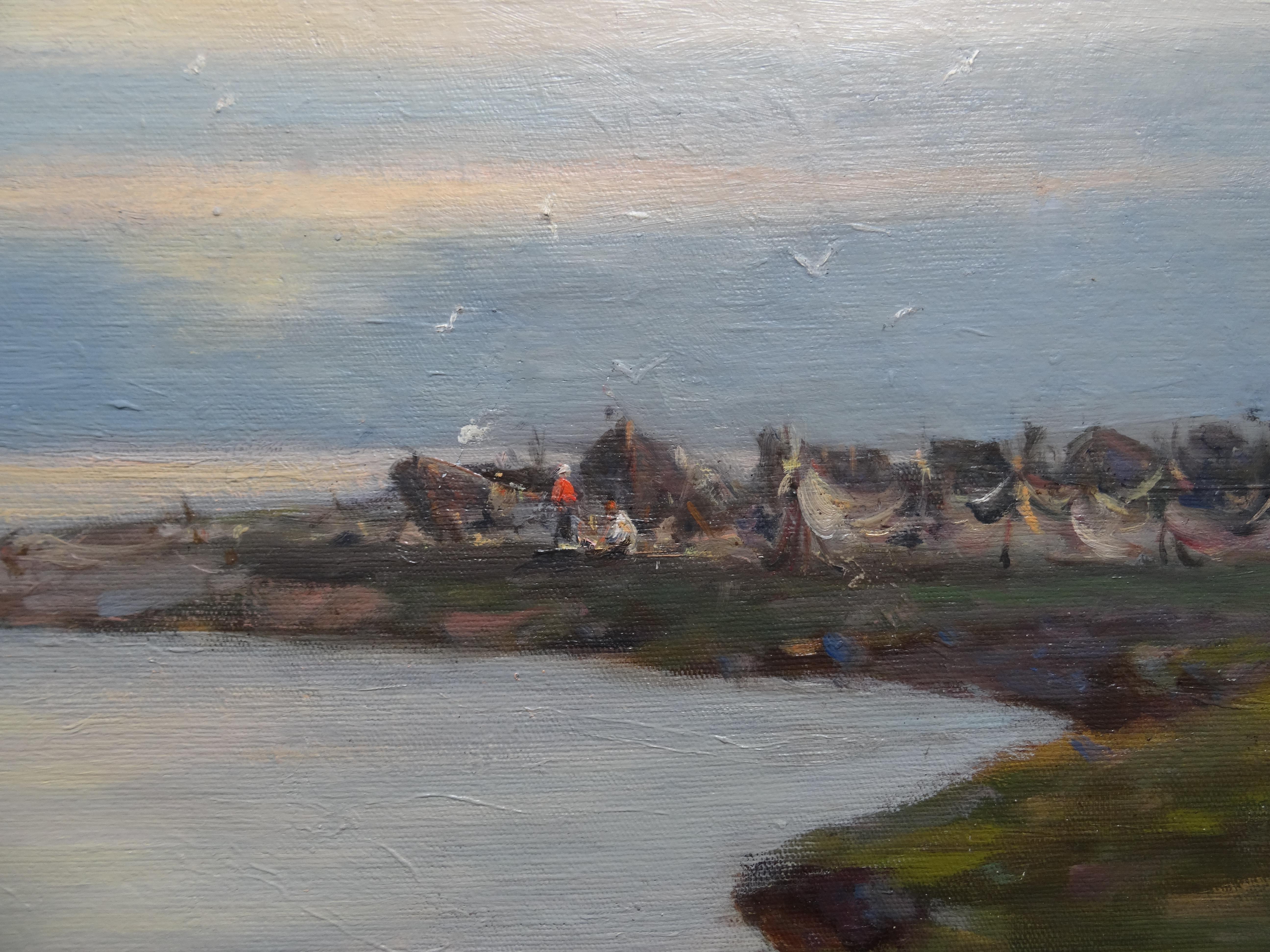 Costa del mare. 1958, tela, olio, 50x70 cm - Painting Realismo di M. Sofonovich