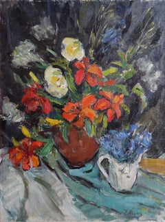 Red lilies. 1975. Oil on canvas, 79x59 cm