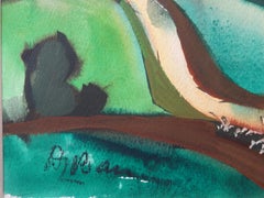 Countryside. 1990. Paper, watercolor, 28x30 cm