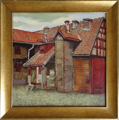 Peter I's house. 2010, canvas, oil, 50x50 cm
