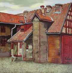 Peter I's house. 2010, canvas, oil, 50x50 cm