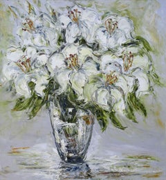 Lilies. 2016. Oil on canvas, 70x75 cm