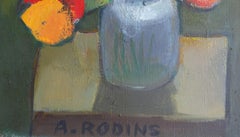 Seven tulips. Oil on canvas, 65x51 cm