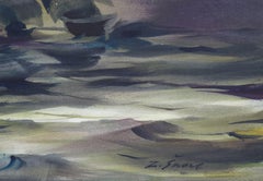 Il bisnonno in mare II. Acquerello, carta, 67 x 95, 5 cm