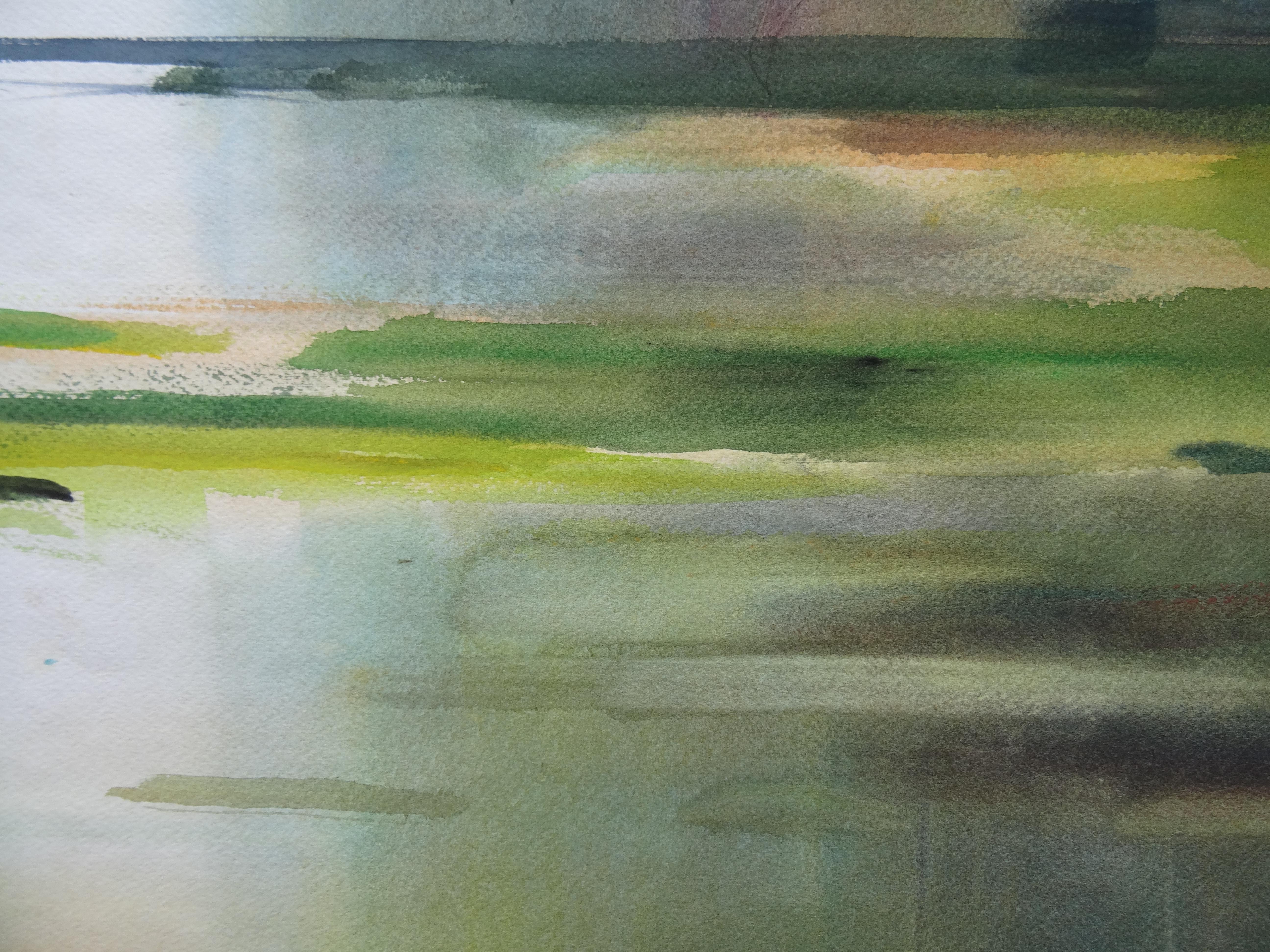 En el mar Báltico. 2020. Acuarela, papel, 63x94 cm - Painting Realista de Zigmunds Snore 