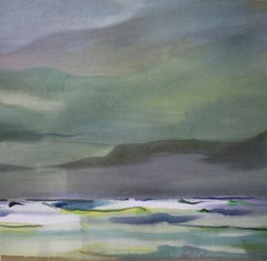 At the sea. 2020, Watercolor, paper, 61 x 62 cm