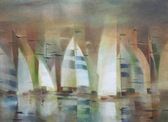 Regata. 2019. Acuarela, papel, 63 x 87 cm