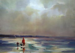 Walk by the sea. 2020. Watercolor, paper, 69,5 x 96 cm