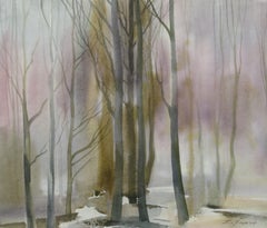 In early spring. 2000. Paper, watercolor, 59x69 cm