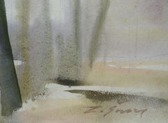 Au début du printemps 2000. Papier, aquarelle, 59x69 cm