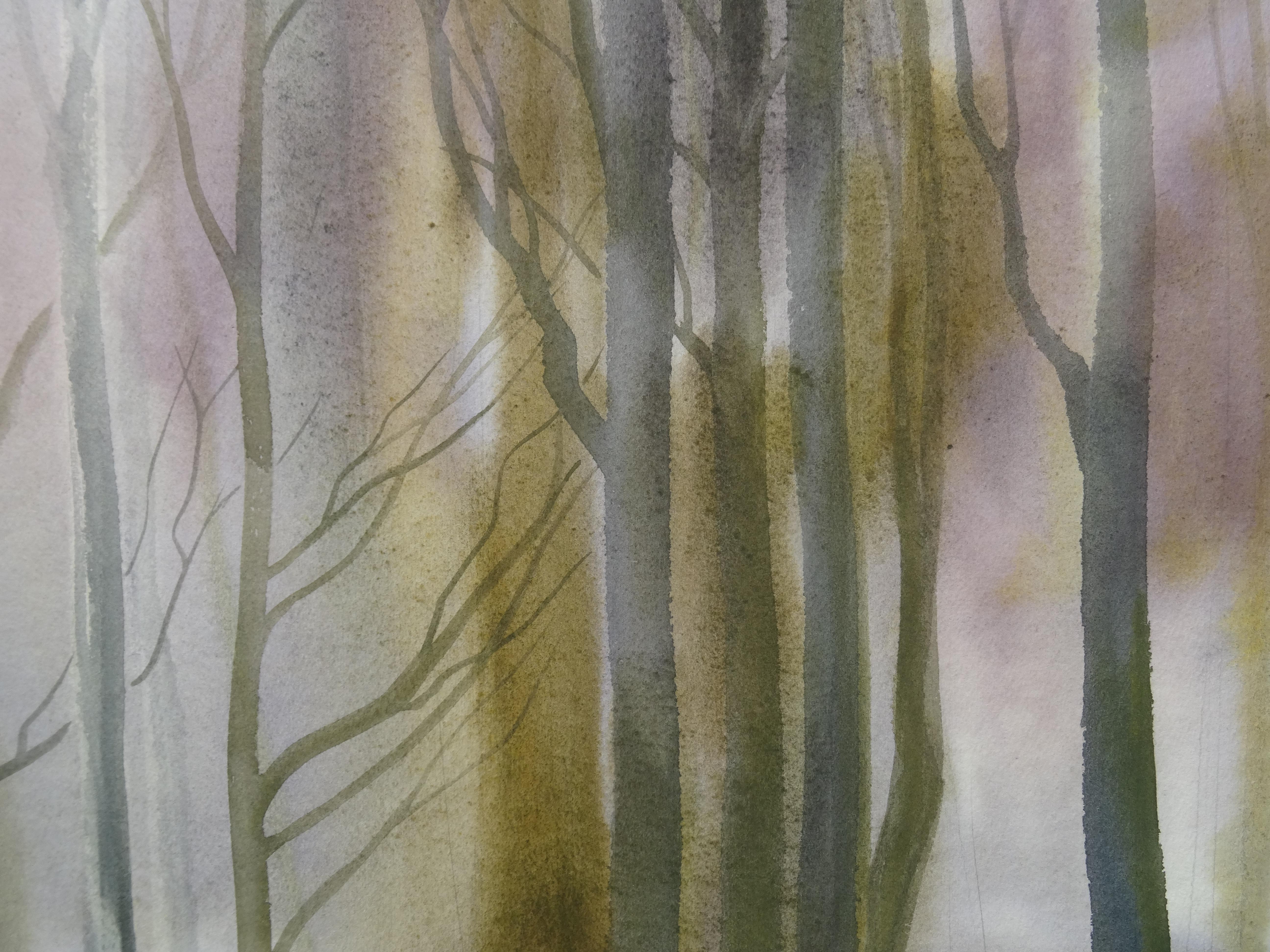 Anfang des Frühjahrs. 2000. Papier, Aquarell, 59x69 cm (Realismus), Painting, von Zigmunds Snore 
