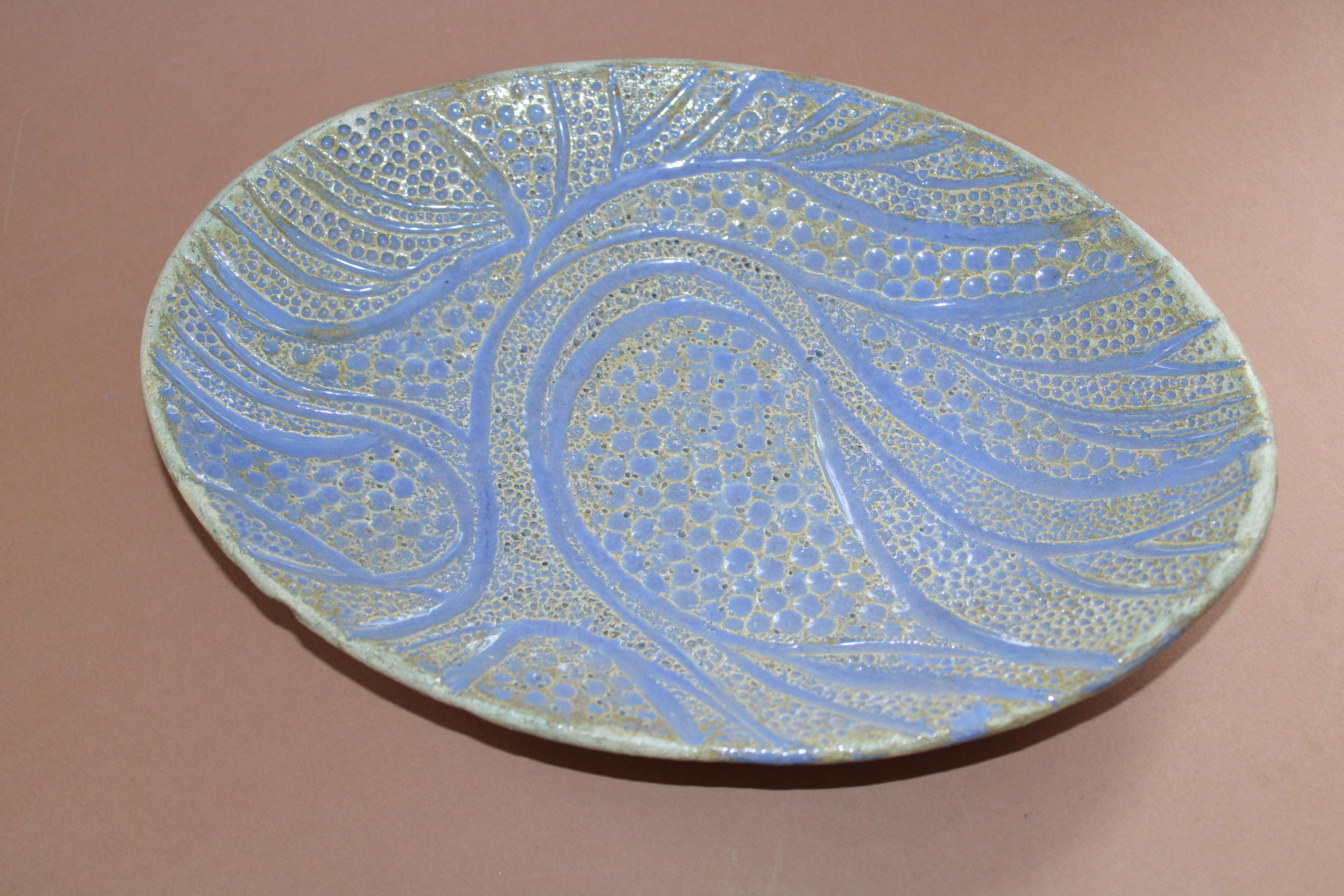Cuenco oval con motivo de árbol

2013, loza de piedra, 3,5x26x18,5 cm