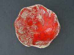 Plat rose d 12 cm H 4 cm