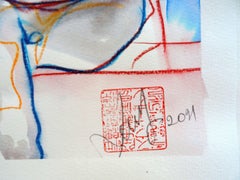 Where will you go? Nude drawing. 2021. Paper, mixed media, 70x48 cm