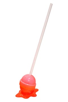Pink and Orange Ombre Lollipop