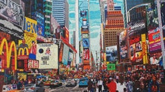 Times Square (Mama Mia), Acrylic on Canvas 