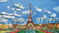 Paris, Acrylic on Canvas