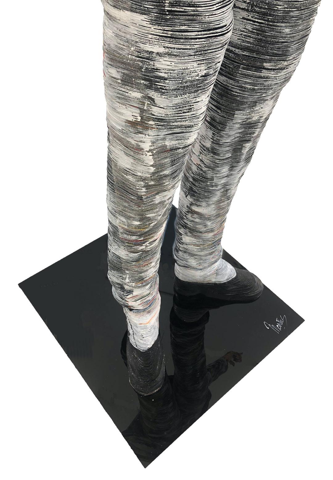 Michael Jackson, Vinyl Records - Contemporary Sculpture by Georges Monfils