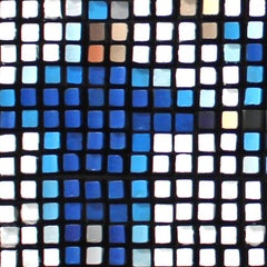Pixel Remaster Series: Help! (The Beatles), Acrylic and Keyboard Keys on Panel
