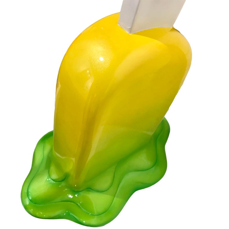 Popsicle – Yellow/Green Ombre - Contemporary Sculpture by Elena Bulatova