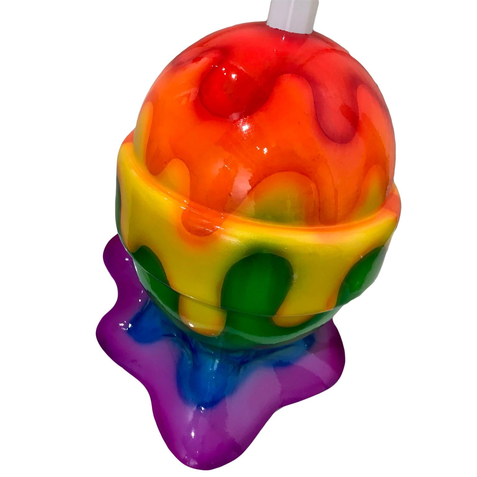 Rainbow Lollipop - Sculpture by Elena Bulatova