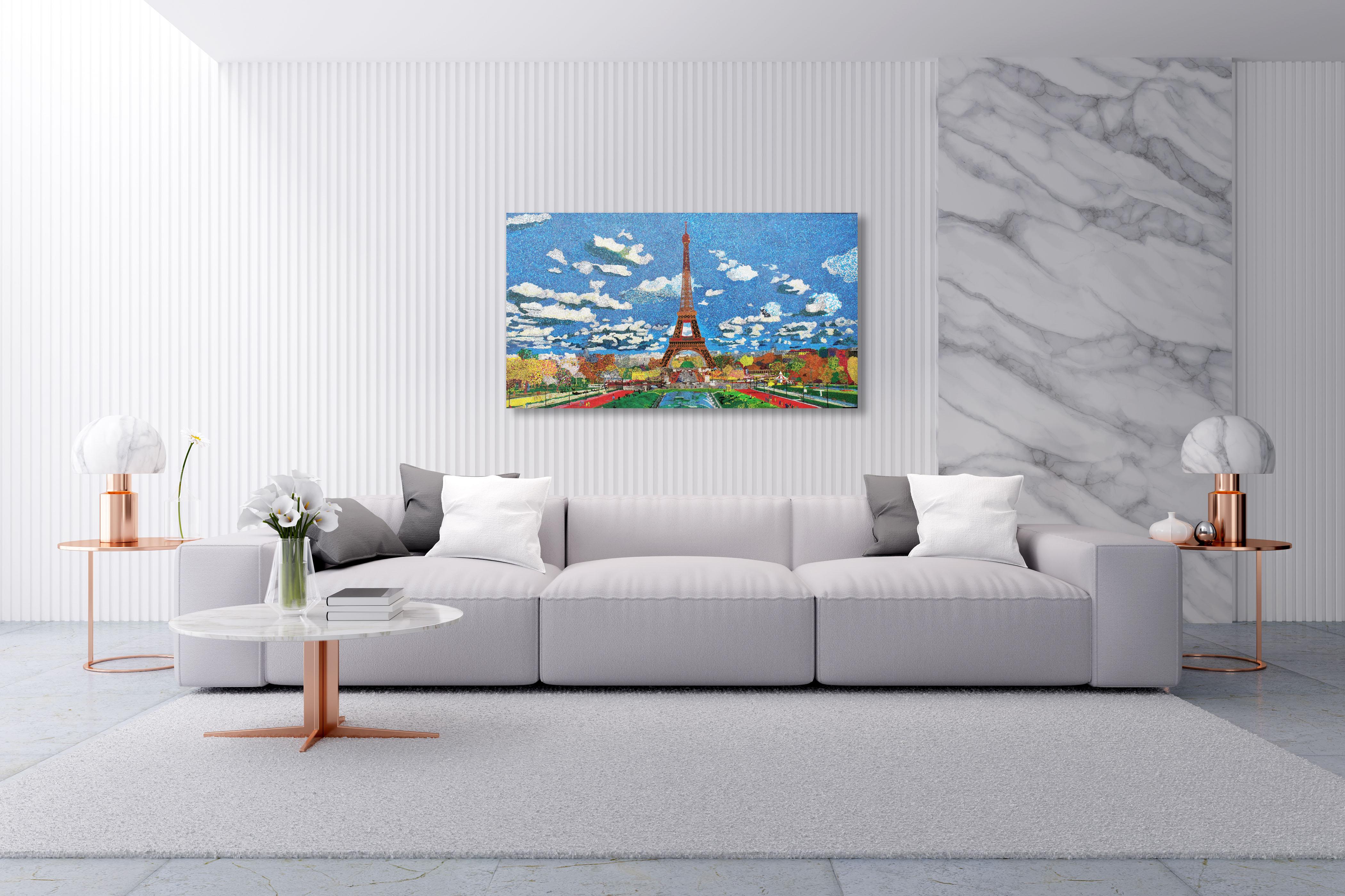 Paris, Acrylic on Canvas For Sale 2