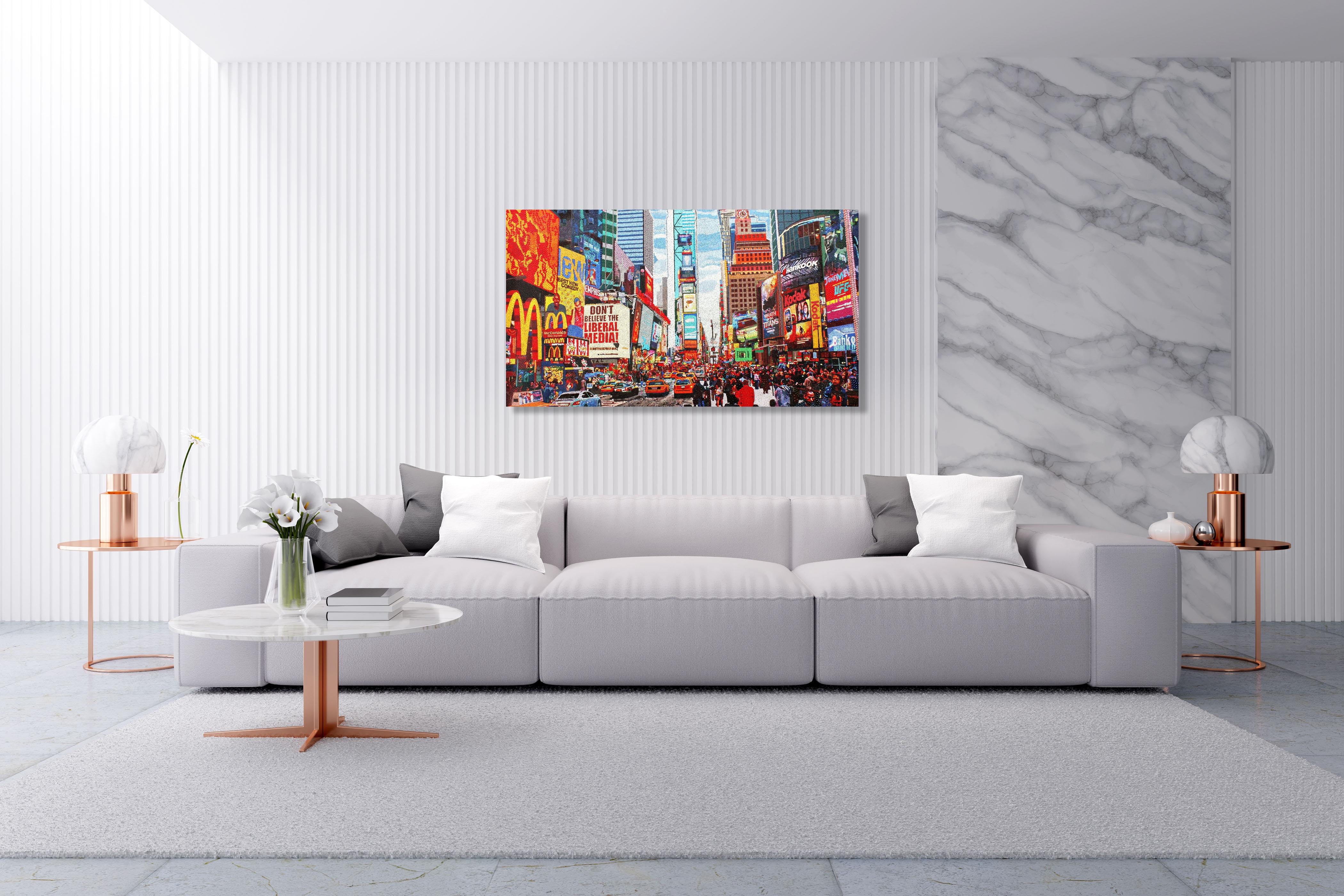 Times Square, acrylique sur toile en vente 1