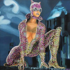 Cat Woman, Oil and Acrylic on Canvas