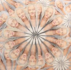 Kaleidoscope Woman, Mixed Media on Canvas
