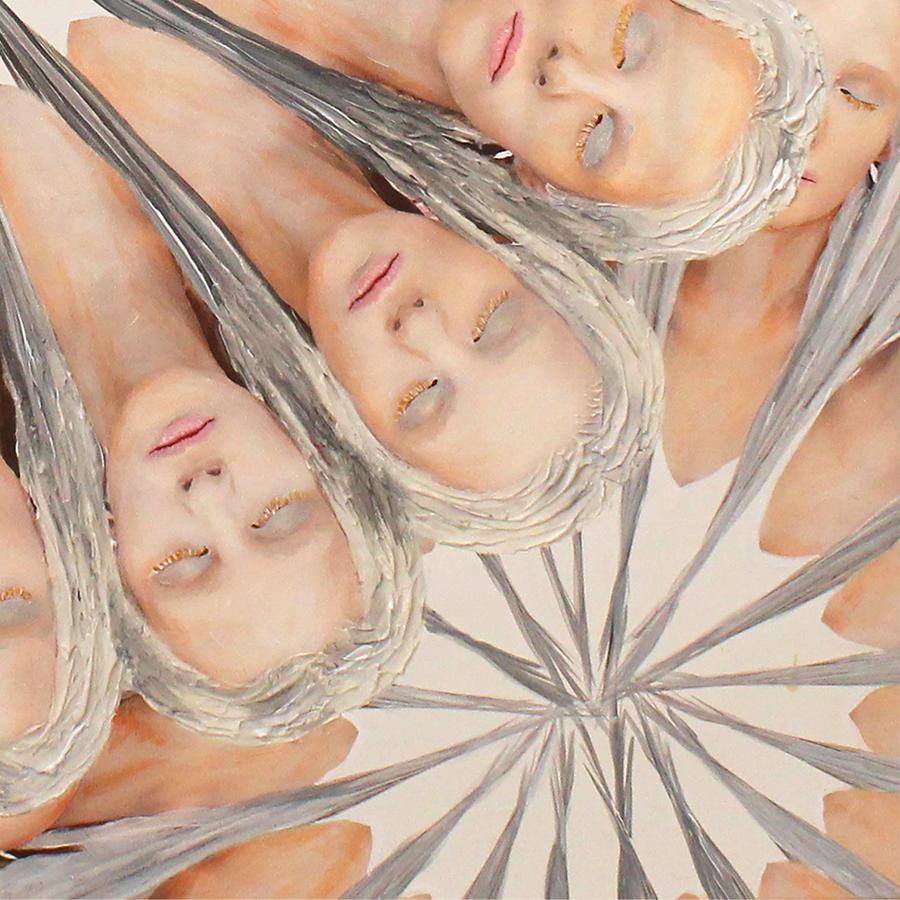 Kaleidoscope Woman, Mixed Media on Canvas - Contemporary Mixed Media Art by Ophear 