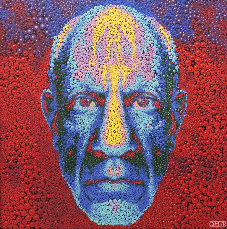 Picasso, Acrylic on Canvas - Mixed Media Art by Ophear 
