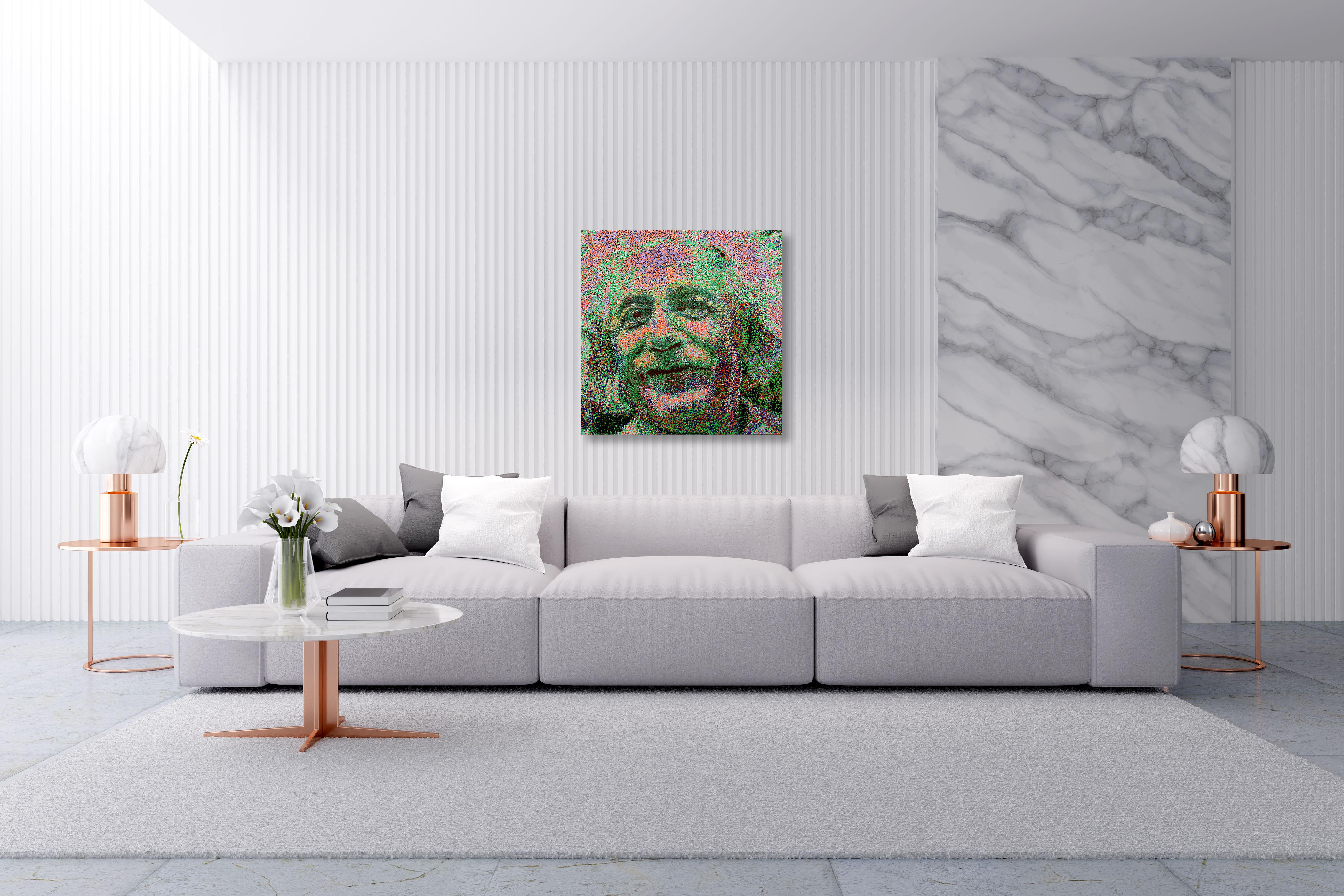 Einstein Einstein, Acryl auf Leinwand im Angebot 1