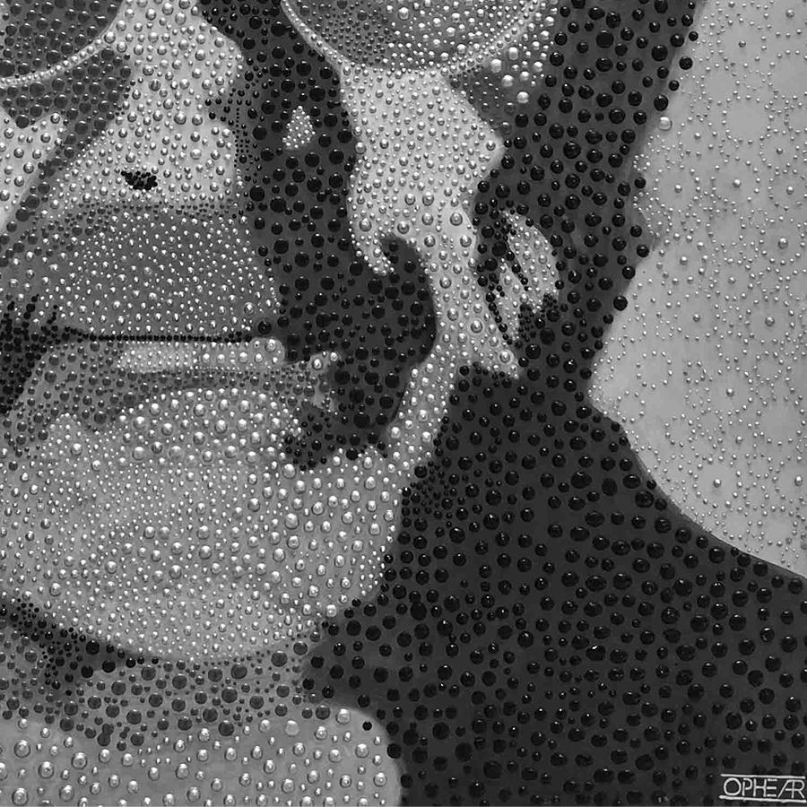 Steve Jobs, Acryl auf Leinwand (Zeitgenössisch), Mixed Media Art, von Ophear 