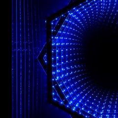 Hexagon, LED Mirror Sculpture