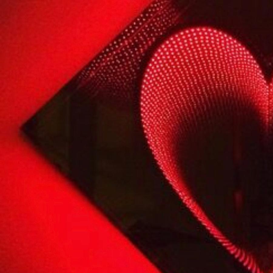 heart led mirror