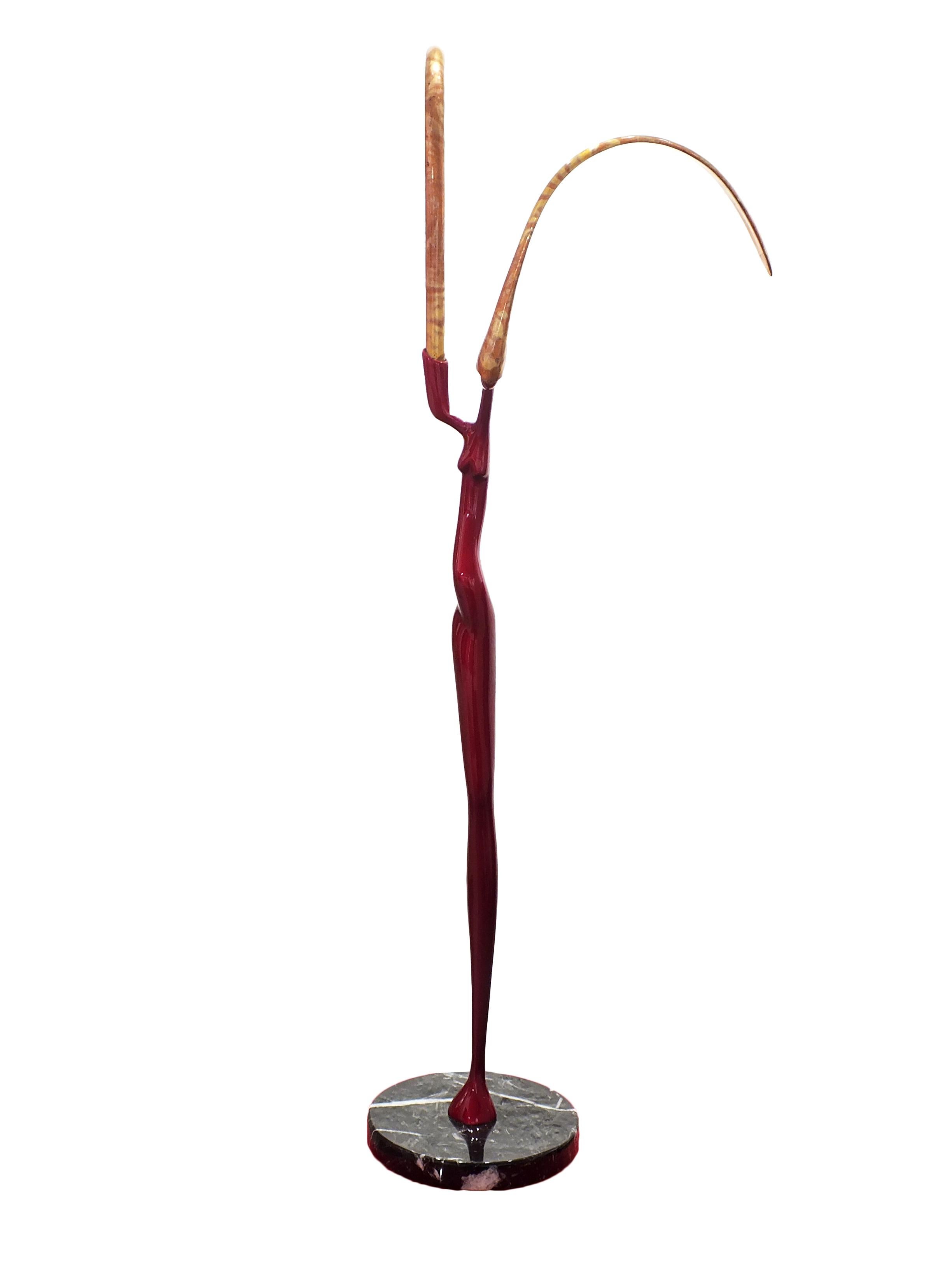 Paul Braslow Figurative Sculpture - Lilith-Red , Bronze