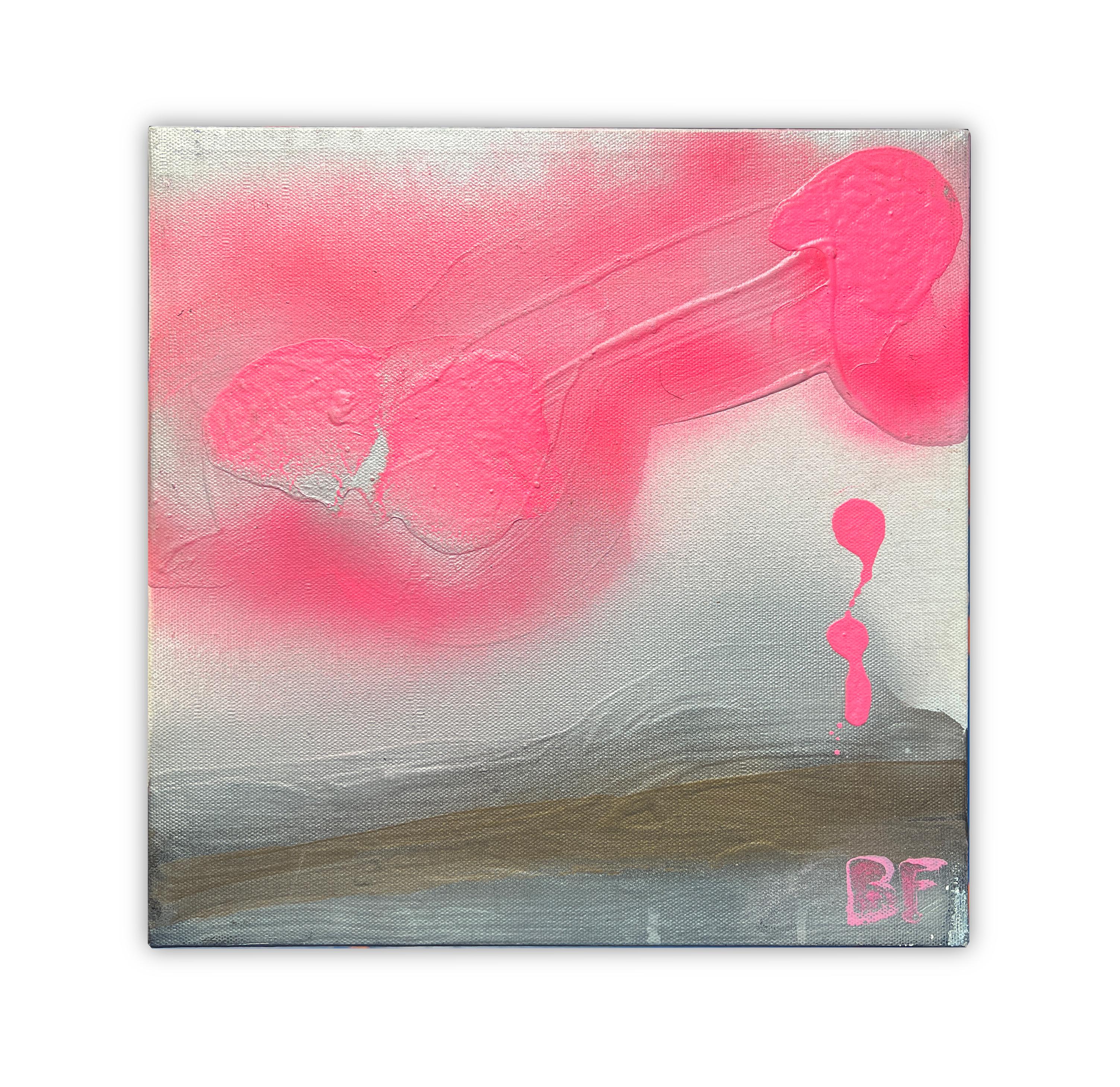 « Little Pink Clouds I » acrylique sur toile de Brad Fisher, REP par Tuleste Factory