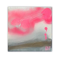 "Pequeñas nubes rosas I" Acrílico sobre lienzo Pintura abstracta de Brad Fisher