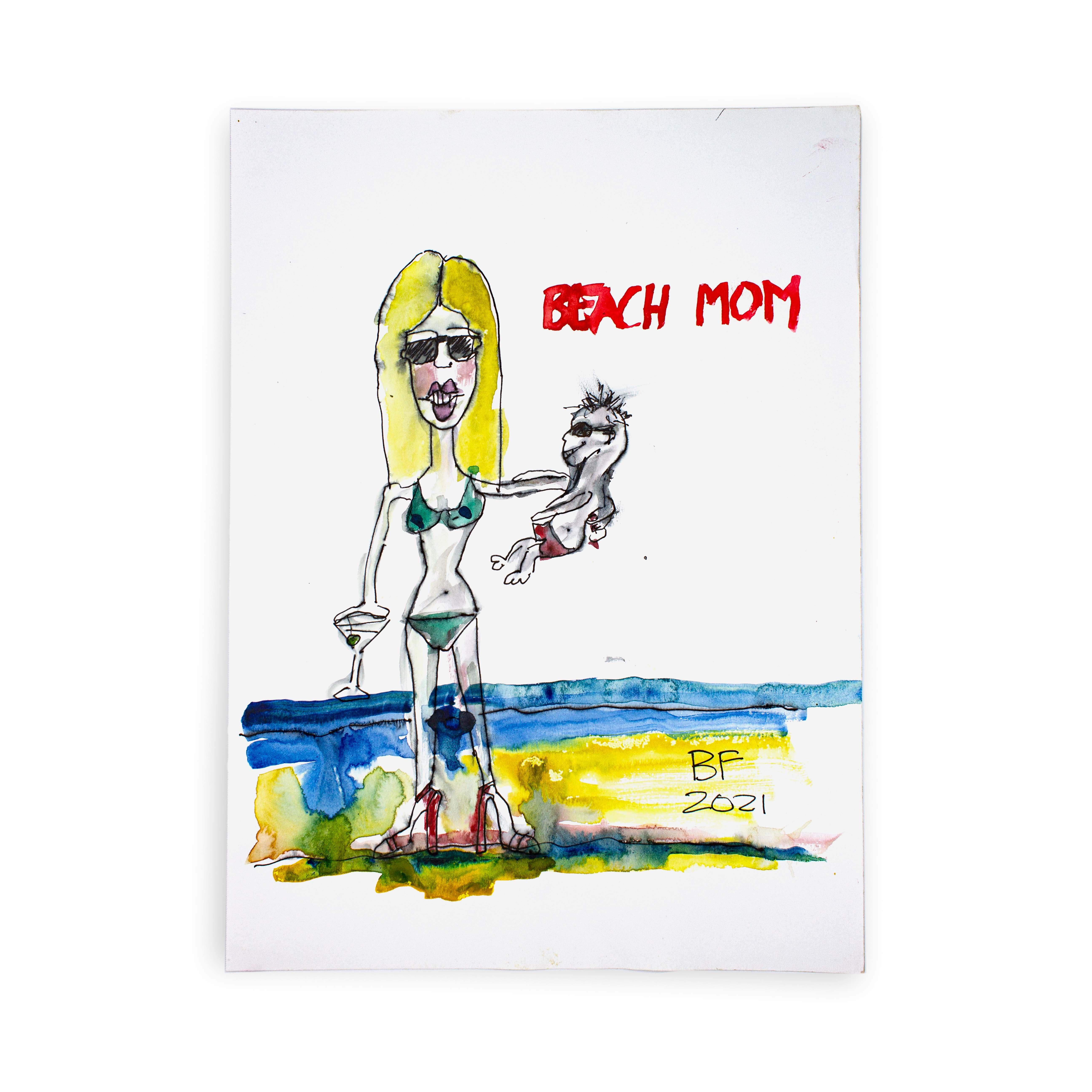 Beach Mom, 2021

Ink and Japanese watercolor on paper by artist Brad Fisher. Unframed.

12 × 9 in

Shipping is not included. See our shipping policies. Please contact us for shipping quotes and customization options. 
 
All sales are final.