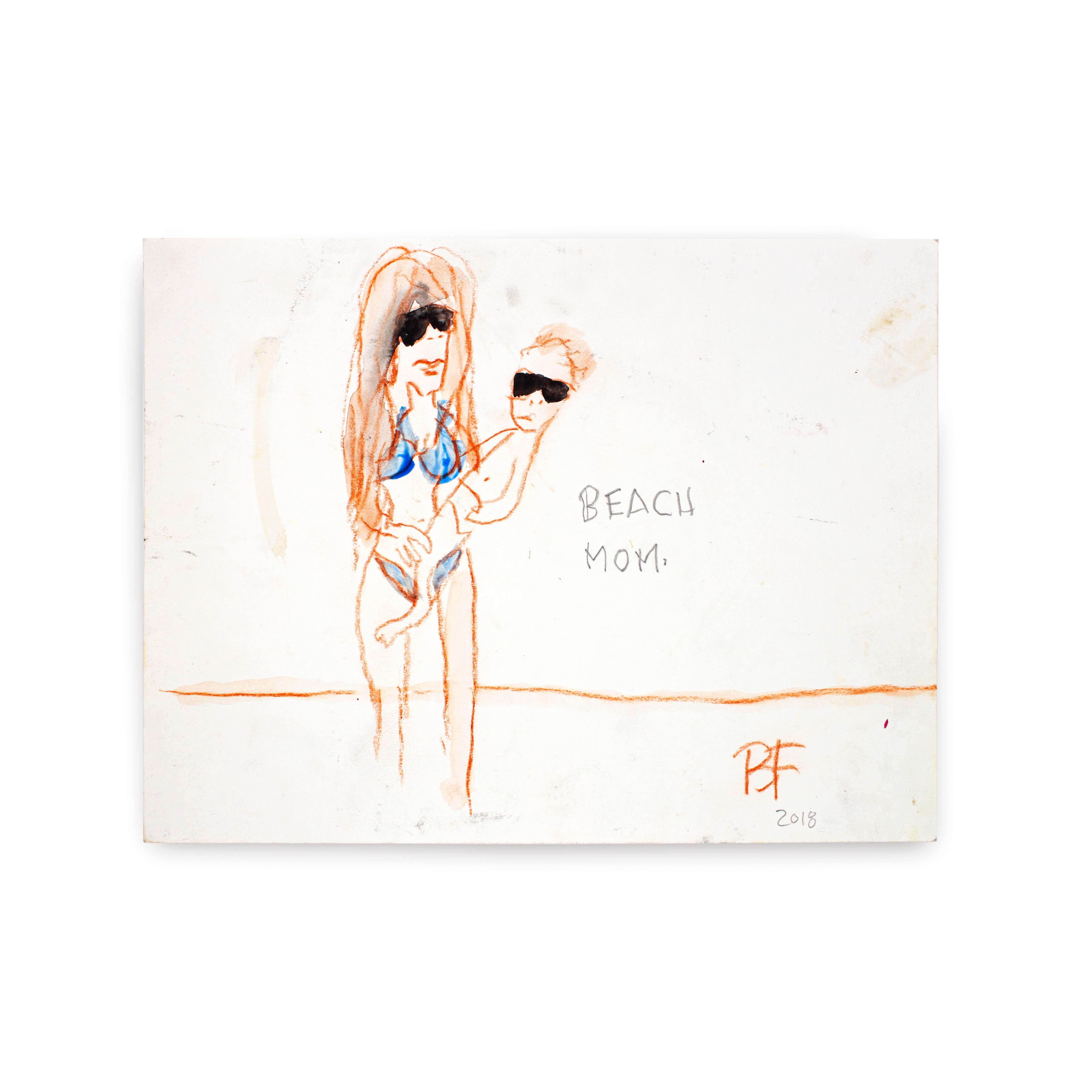 Beach Mom, 2018

Graphite, Rust Color Charcoal, and Japanese Watercolor on paper by artist Brad Fisher. Unframed.

9 × 12 in

Shipping is not included. See our shipping policies. Please contact us for shipping quotes and customization options. 
