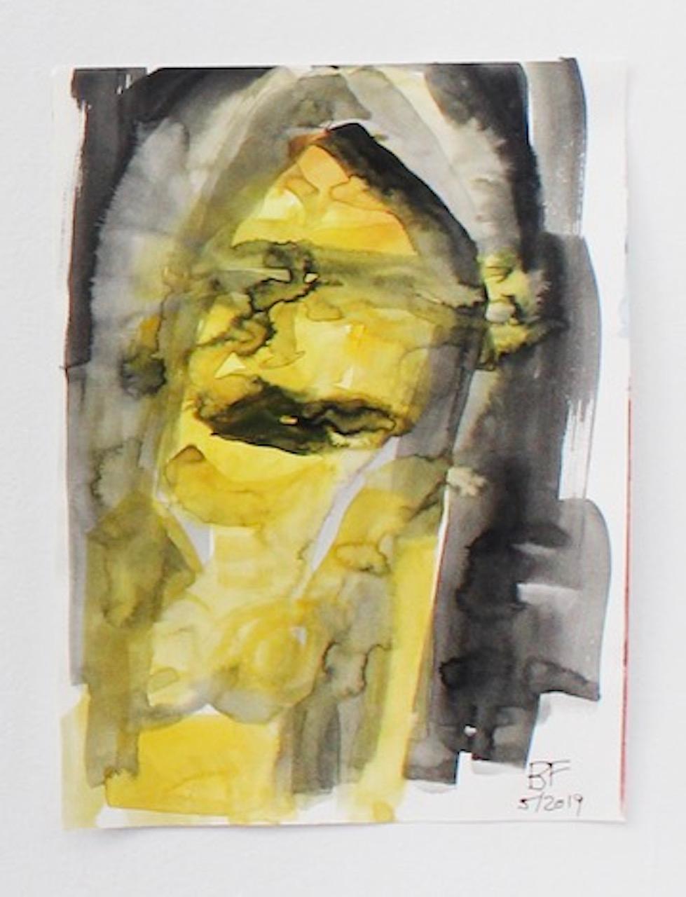 "CDMX #8" Peinture de Brad Fisher, aquarelle sur papier, REP de Tuleste Factory