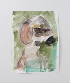 "CDMX #3" Figurative Painting by Brad Fisher, Watercolor on Paper